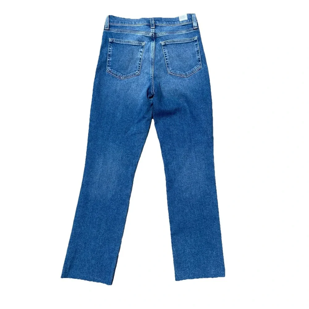 Frank & Eileen Size 27x27 Antique Blue Medium Wash Cork Straight Leg Denim Jeans - Picture 12 of 12